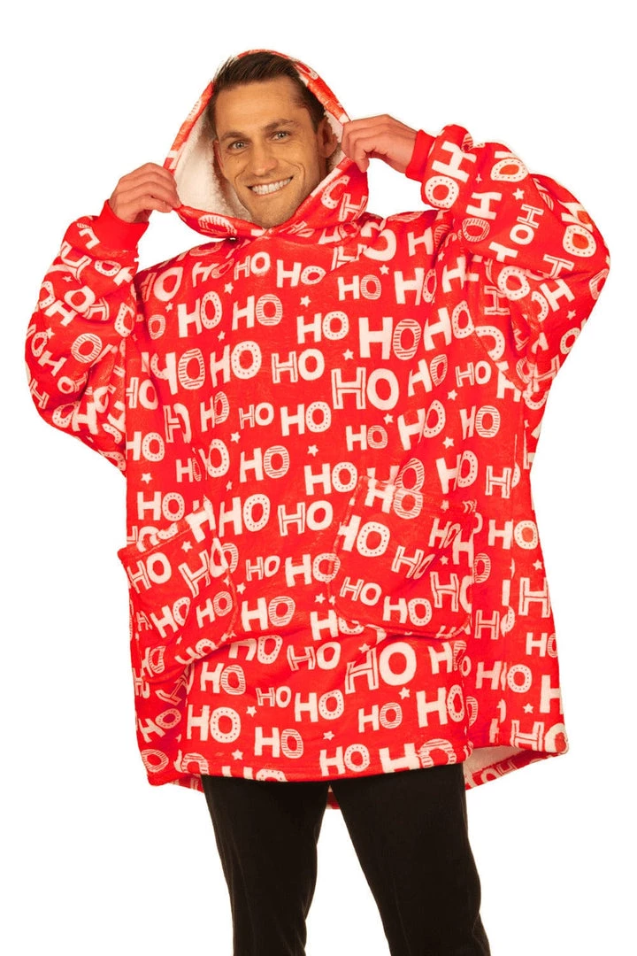 Tipsy Elves Ho Ho Ho Blanket Hoodie