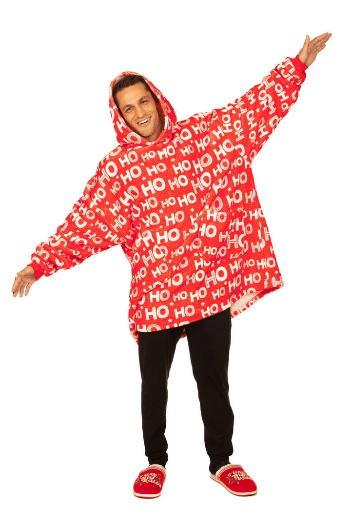 Tipsy Elves Ho Ho Ho Blanket Hoodie