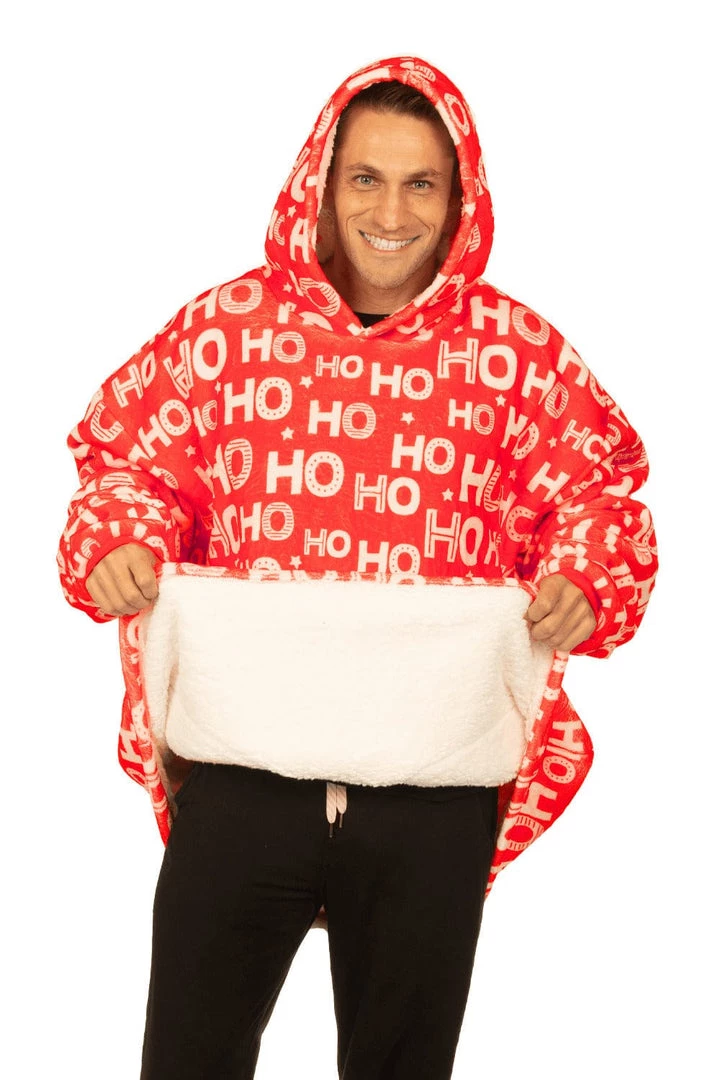 Tipsy Elves Ho Ho Ho Blanket Hoodie