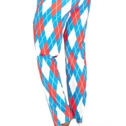 Tipsy Elves Men's American Argyle Golf Pants Patriotic