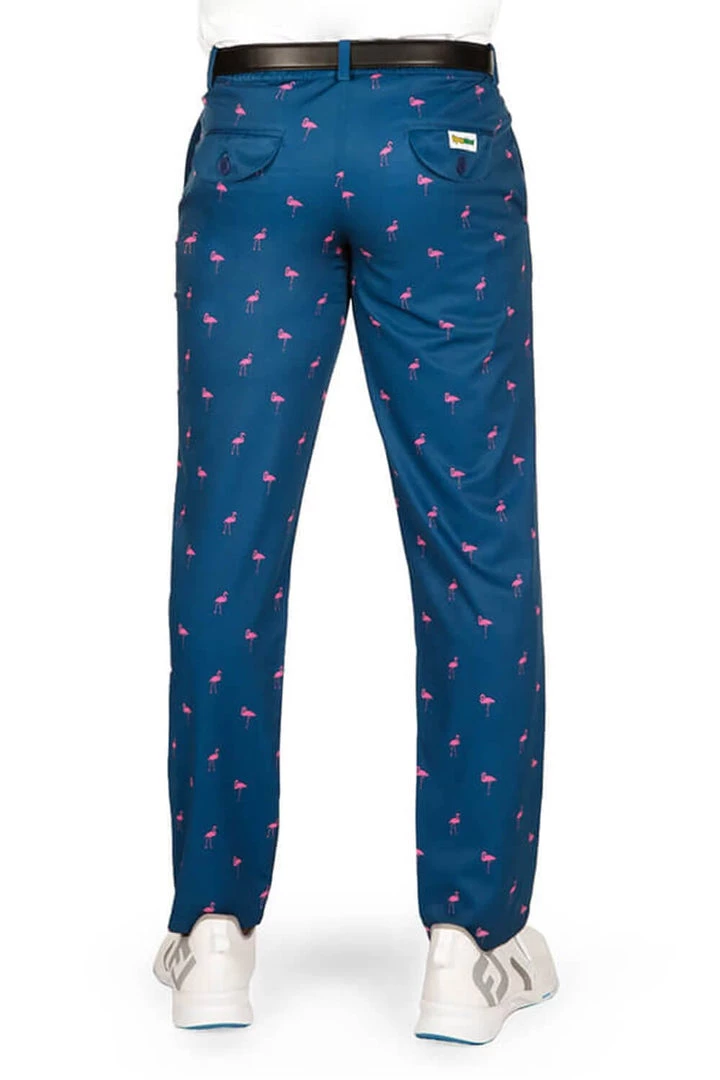 Tipsy Elves Men's Fairway Flamingo Golf Pants