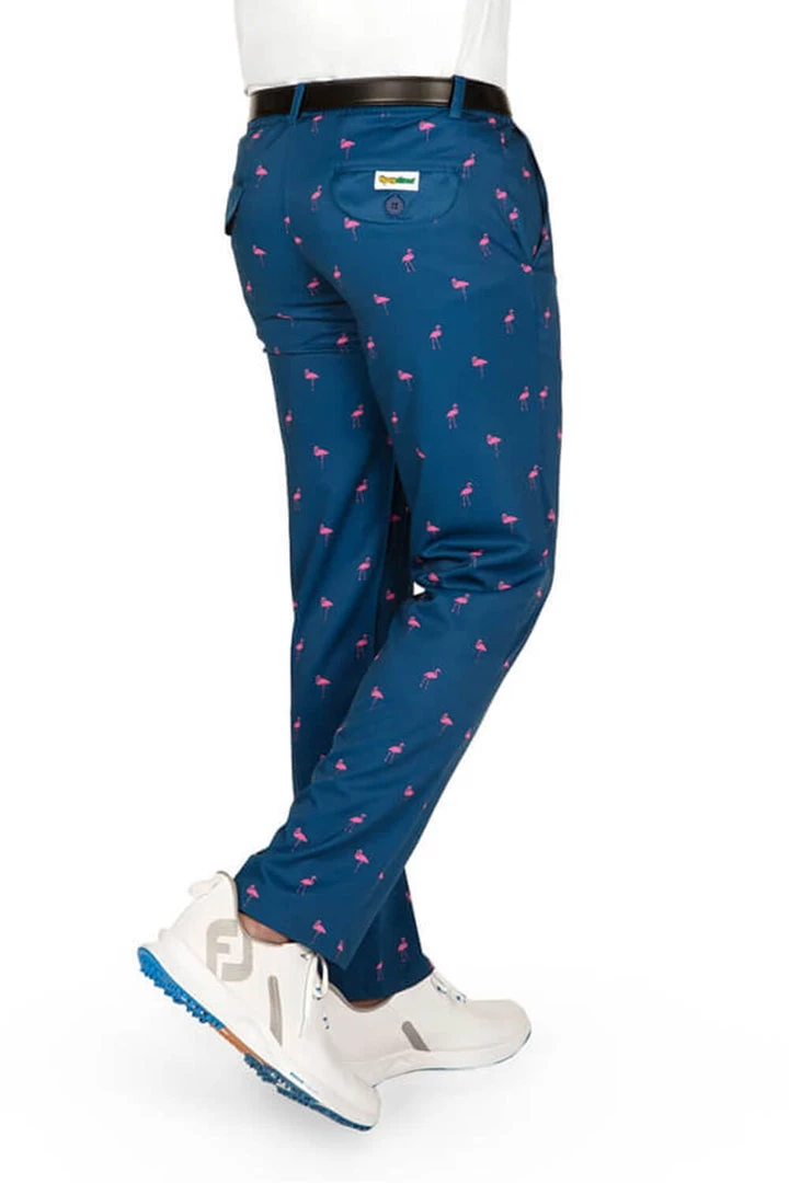 Tipsy Elves Men's Fairway Flamingo Golf Pants