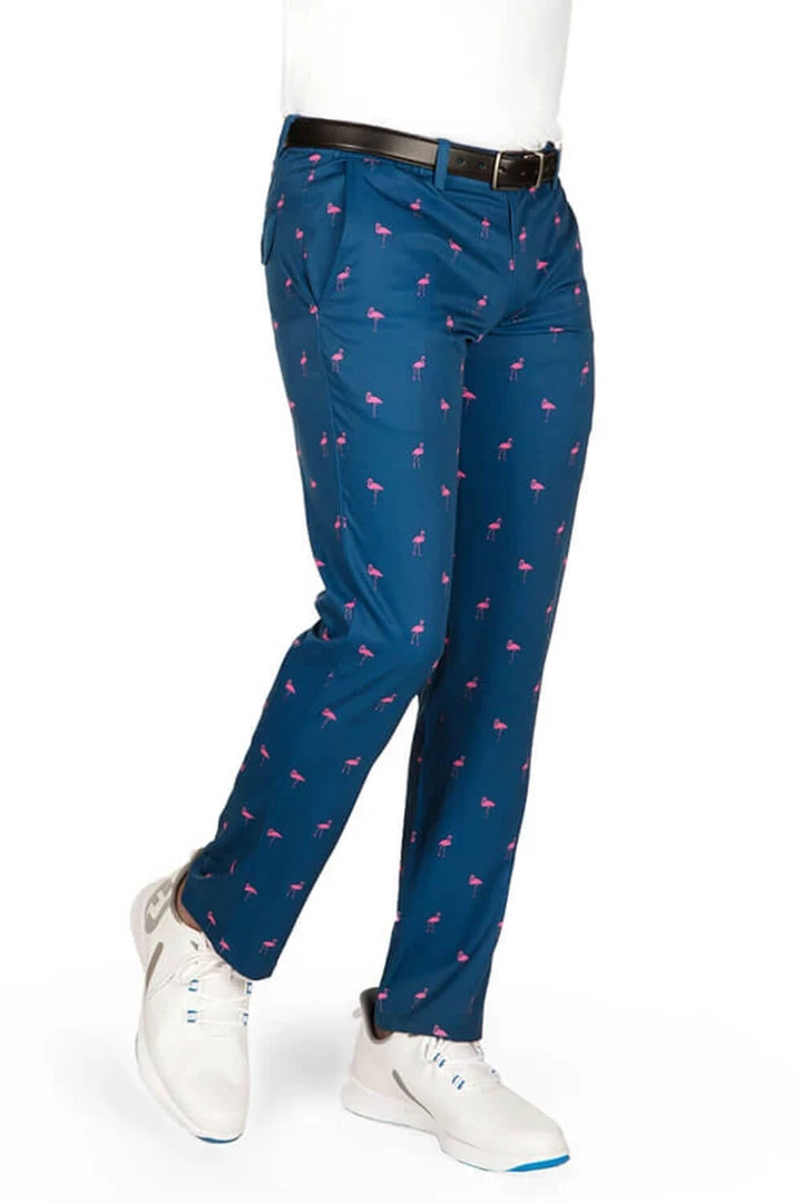 Tipsy Elves Men's Fairway Flamingo Golf Pants