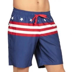 Tipsy Elves Old Glory Stretch Swim Trunks