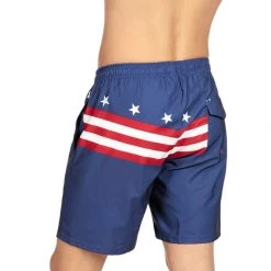 Tipsy Elves Old Glory Stretch Swim Trunks