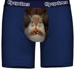 Tipsy Elves Men's Squirreled Away Boxer Briefs