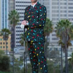 Tipsy Elves Men Tangle Wrangler Blazer W/ Tie