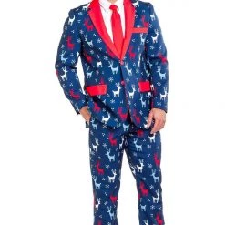 Tipsy Elves Reindeer Gains Blazer W/ Tie Men