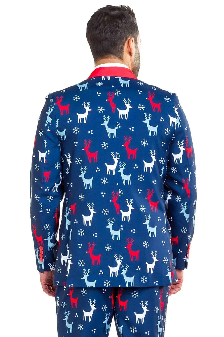 Tipsy Elves Reindeer Gains Blazer W/ Tie Men