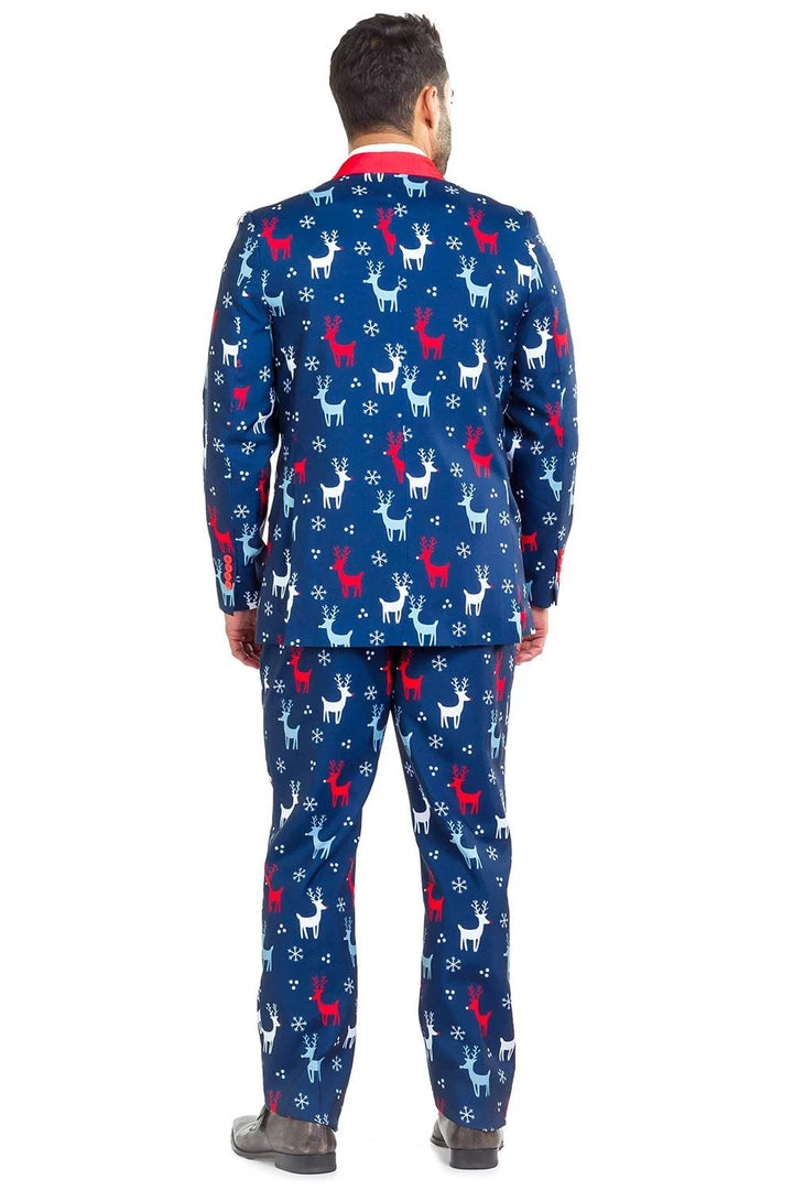 Tipsy Elves Reindeer Gains Blazer W/ Tie Men