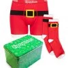 Tipsy Elves Men's Santa Claus Boxers & Socks Gift Set