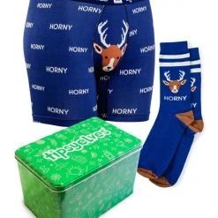 Tipsy Elves Men's Horny Boxers & Socks Gift Set