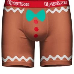 Tipsy Elves Men's Gingerbread Man Boxer Briefs