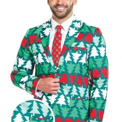 Tipsy Elves Men Pine Playboy Blazer W/ Tie