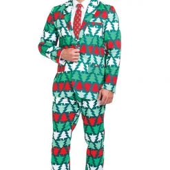 Tipsy Elves Men Pine Playboy Blazer W/ Tie