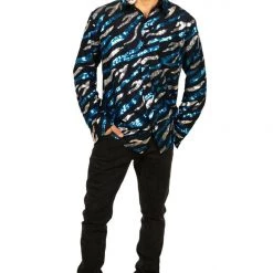 Tipsy Elves Men's King Of Tigers Costume Shirt