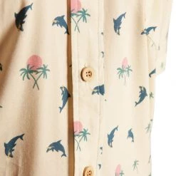 Tipsy Elves Men's Dolphin Party Hawaiian Shirt Spring