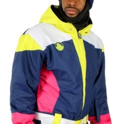 Tipsy Elves Men's Neon Knockout Snow Suit