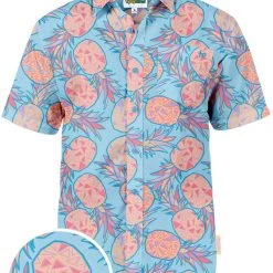 Tipsy Elves Men's Pina Colada Hawaiian Shirt