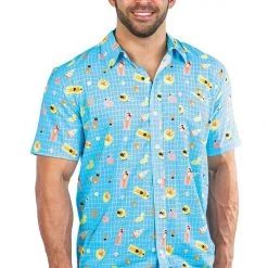 Tipsy Elves Men's Pool Party Hawaiian Shirt