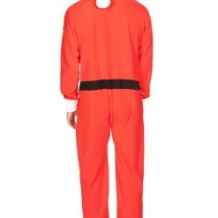 Tipsy Elves Men's Santa Jumpsuit With Fur
