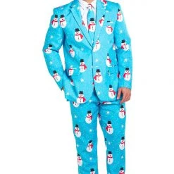 Tipsy Elves Men Snowman Is An Island Blazer W/ Tie