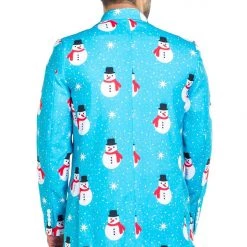 Tipsy Elves Men Snowman Is An Island Blazer W/ Tie