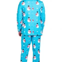 Tipsy Elves Men Snowman Is An Island Blazer W/ Tie