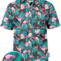 Tipsy Elves Spring Men's Tall Martini Hawaiian Shirt