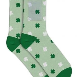 Tipsy Elves Women's Shamrock Savvy Socks With Pocket
