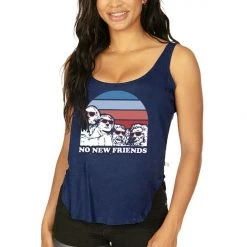 Tipsy Elves Women's No New Friends Tank Top