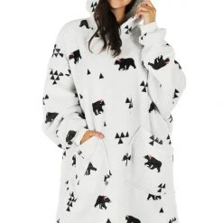 Tipsy Elves Beary Christmas Blanket Hoodie Holidays & Occasions