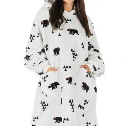 Tipsy Elves Beary Christmas Blanket Hoodie Holidays & Occasions