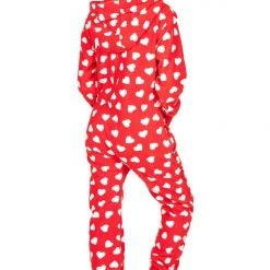 Tipsy Elves Women's Beating Hearts Jumpsuit & Gift Box