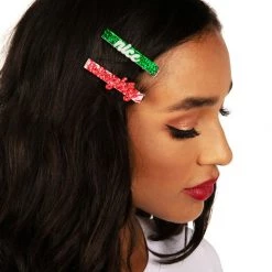 Tipsy Elves Naughty And Nice Christmas Barrettes