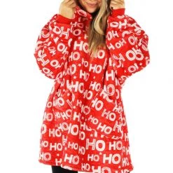 Tipsy Elves Ho Ho Ho Blanket Hoodie