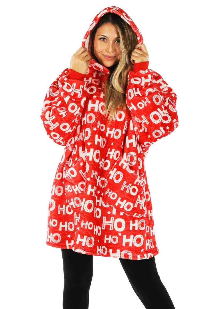 Tipsy Elves Ho Ho Ho Blanket Hoodie