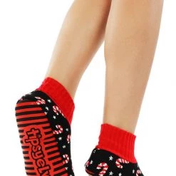 Tipsy Elves Candy Cane Lane Slipper Socks Holidays & Occasions