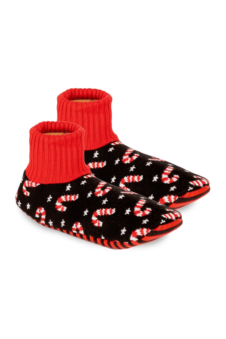 Tipsy Elves Candy Cane Lane Slipper Socks Holidays & Occasions
