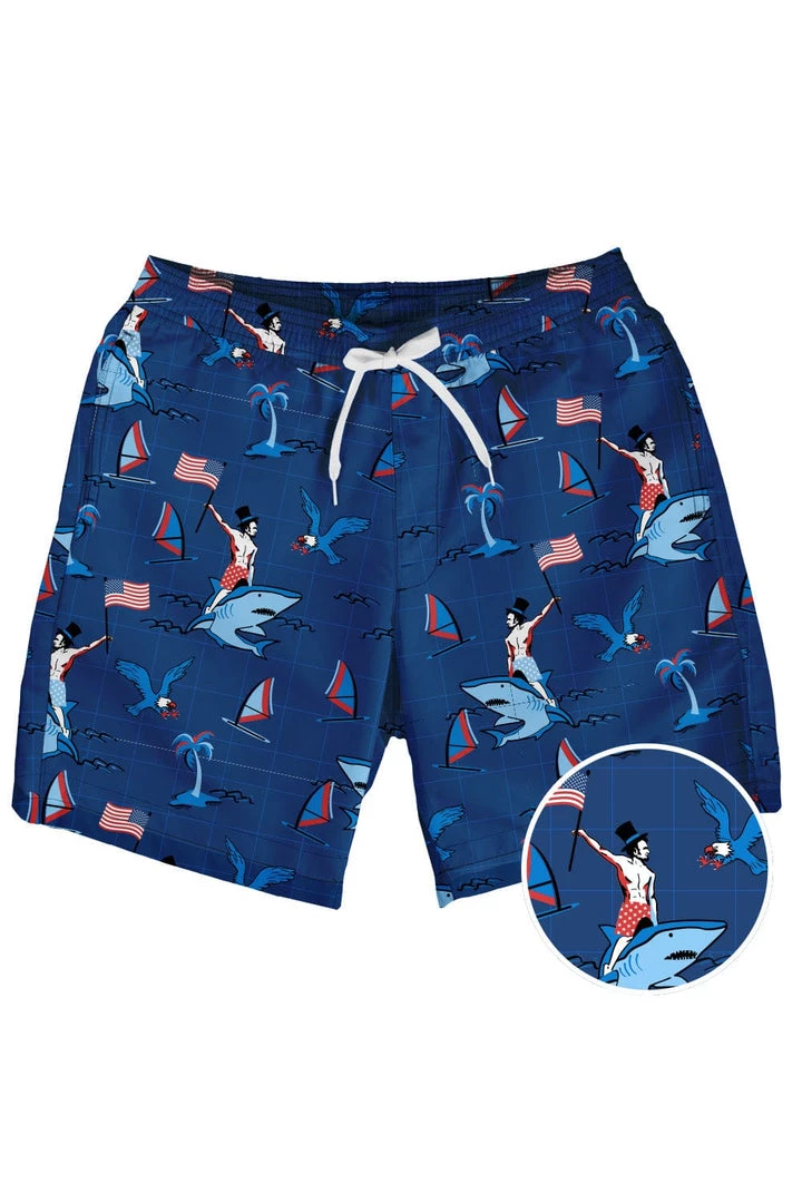 Tipsy Elves Fin Riding Founder Stretch Swim Trunks