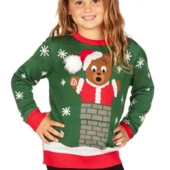Tipsy Elves Kids & Baby Boy's / Girl's Beary Stuck Build A Bear Sweater