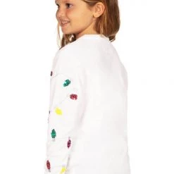 Tipsy Elves Boy's / Girl's Sequin Lights Ugly Christmas Sweater