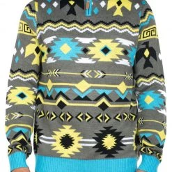 Tipsy Elves Men's Santa Fe Zip Sweater Ski & Snow