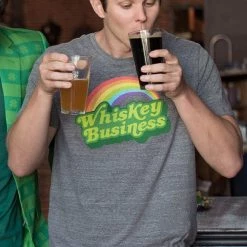 Tipsy Elves Men's Whiskey Business Tee