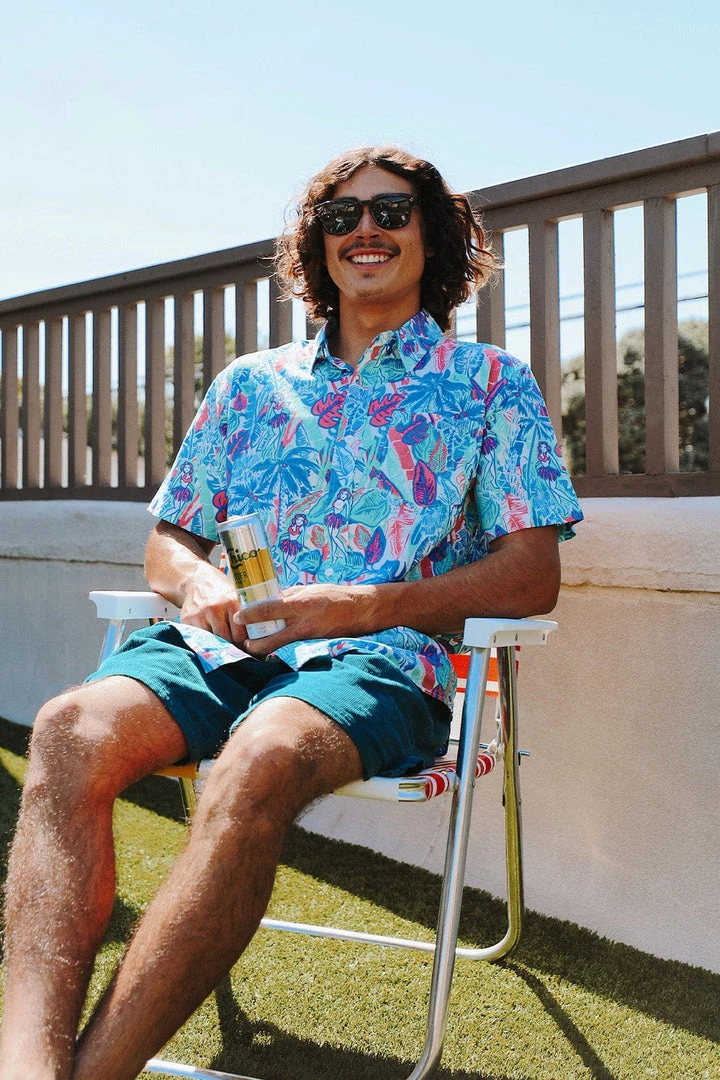 Tipsy Elves Men's Island Breeze Hawaiian Shirt