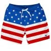 Tipsy Elves Patriotic American Flag Stretch Swim Trunks