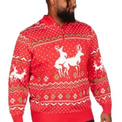 Tipsy Elves Men's Christmas Climax Big And Tall Ugly Christmas Sweater