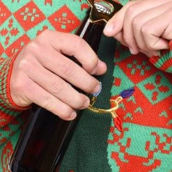 Tipsy Elves Men's Bottle Opener Ugly Christmas Sweater