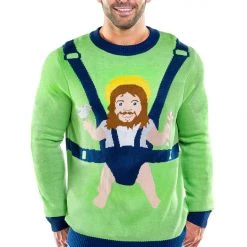 Tipsy Elves Men's Sweet Baby Jesus Ugly Christmas Sweater