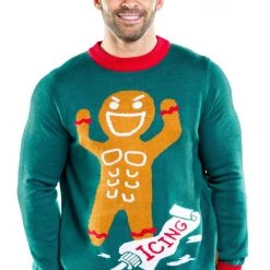 Tipsy Elves Men's Ginger Roid Rage Ugly Christmas Sweater